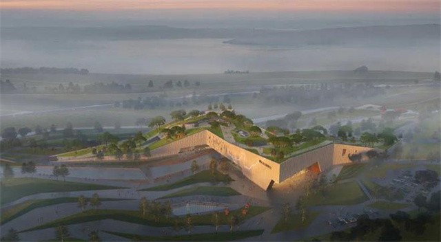 黃河博物館設(shè)計(jì)占地400畝，投資約19.3億元，打造鄭州新地標(biāo)